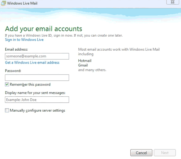 Window live mail. Windows Live mail. Почта Windows. Server address Windows.