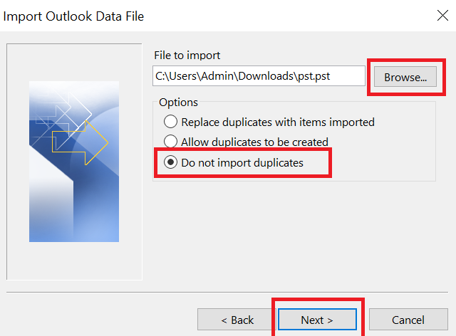 do not import duplicates