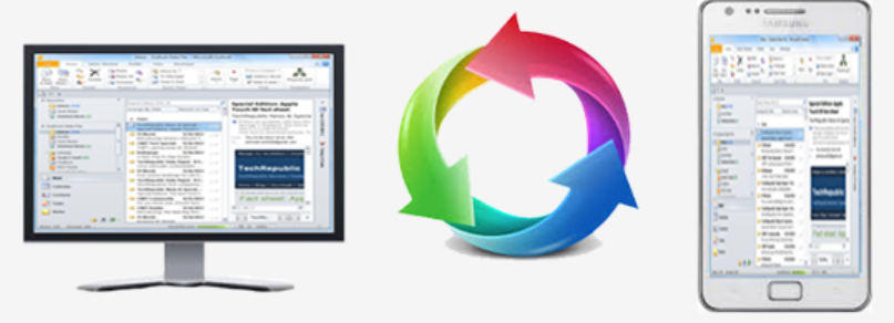 Sync Outlook with a smartphone