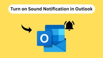 turn on sound notification in outlook