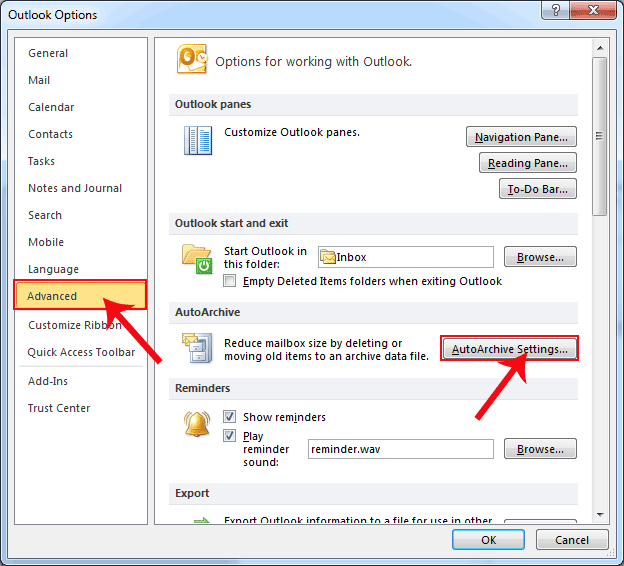 how to show two email accounts in outlook