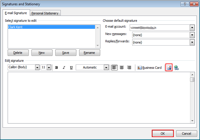 how to add signature in outlook 2003