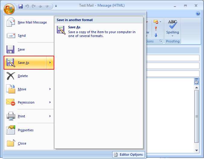Create And Save Email Template In Outlook As OFT