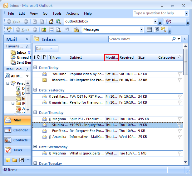 how to view two email accounts in outlook 2013