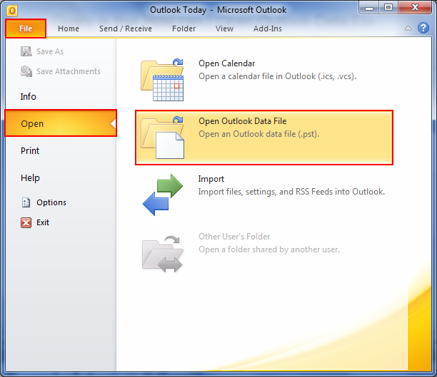  How To Open Outlook Data File Without An Email Account