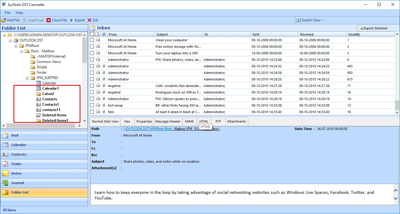 Microsoft ost to pst