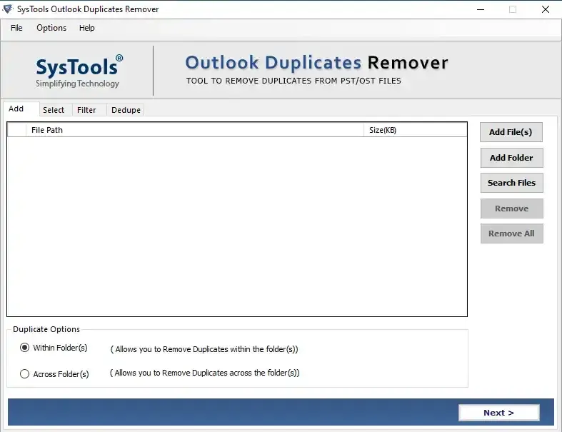 Outlook Duplicate Remover