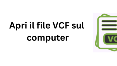 Apri il file VCF sul computer