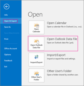 Outlook -Datendatei