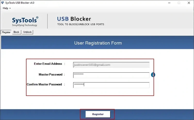 de bloqueo USB para